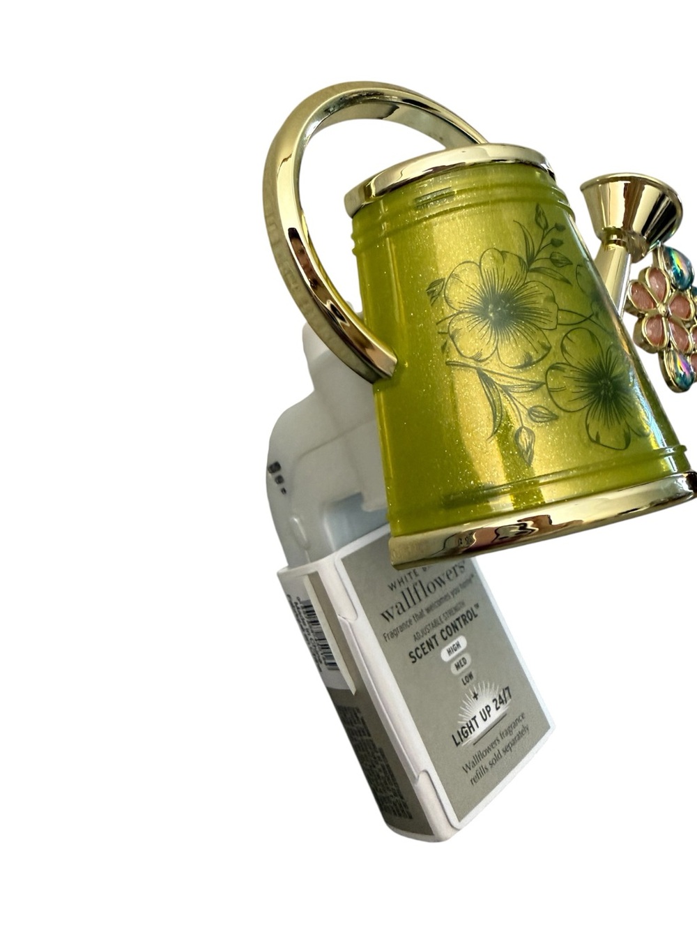 Bath & Body Works WATERING CAN Nightlight Wallflower Plug Backyard Honeysuckle - Picture 8 of 13